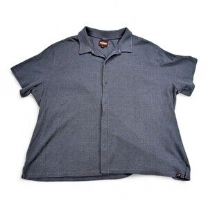 Alesbury 3XL Big & Tall Waffle Knit Short Sleeve Button Shirt